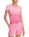 Cotton Citizen Verona Ribbed Tee In Azalea Cast