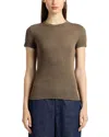 Cotton Citizen Verona Ribbed Tee In Brown