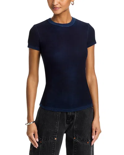 Cotton Citizen Verona Ribbed Tee In Blue