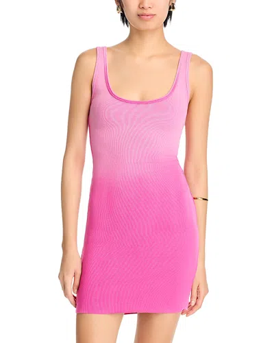 Cotton Citizen Verona Scoop Mini Dress In Cerise Cast