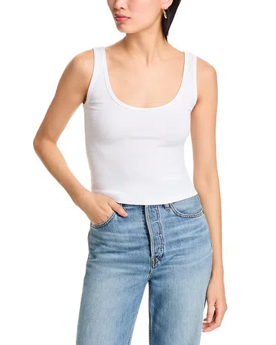 Cotton Citizen Verona Scoop Neck Tank Top In White