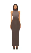 Cotton Citizen Verona Sleeveless Maxi Dress In Stone Cast