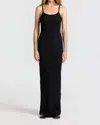 Cotton Citizen The Verona Spaghetti Maxi Dress In Black