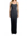 Cotton Citizen Verona Spaghetti Maxi Dress In Black Cast In Black