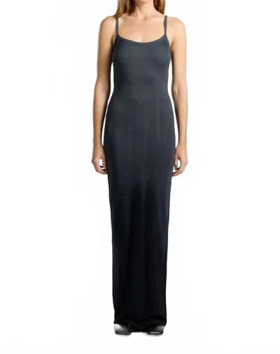 Cotton Citizen Verona Spaghetti Maxi Dress In Black Cast
