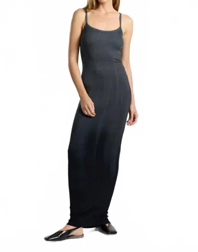 Cotton Citizen Verona Spaghetti Maxi Dress In Black Cast