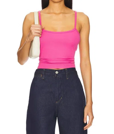 Cotton Citizen Verona Spaghetti Tank Top In Cerise In Pink