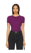 Cotton Citizen Distressed Crewneck Tee In Purple