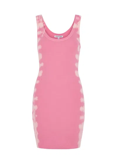 Cotton Citizen Verona Tie-dyed Cotton-blend Mini Dress In Pink