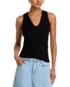Cotton Citizen Verona U Neck Tank In Black