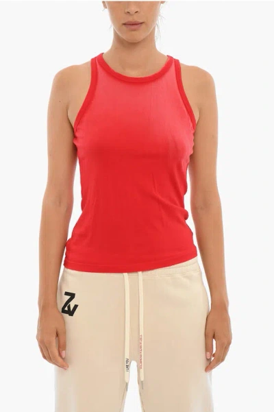 Cotton Citizen Vintage Effect Sleeveless Top In Red