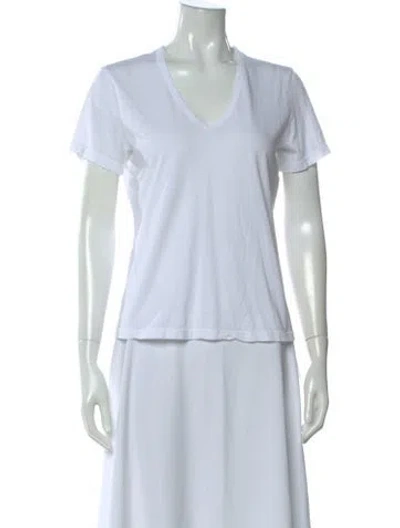 Pre-owned Cotton Citizen V-neck Short Sleeve T-shirt In Blue