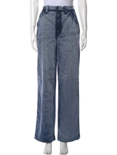 Pre-owned Cotton Citizen Wide Leg Pants In Blue
