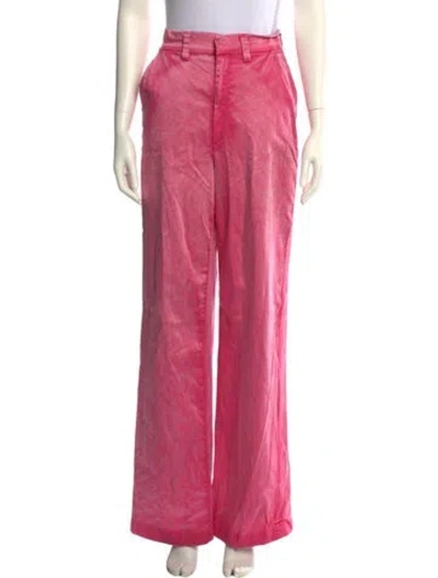 Pre-owned Cotton Citizen Wide Leg Pants In Pink