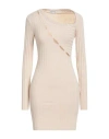 Cotton Citizen Woman Mini Dress Beige Size M Cotton, Elastane In Beige