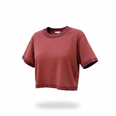 Cotton Citizen Women's Tokyo Crop Tee In Vintage Brick In Multi