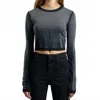Cotton Citizen Women's Verona Crop Shirt In Black In Black