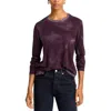 Cotton Citizen Womens Cotton Long Sleeve Pullover Top In Vintage Eggplant