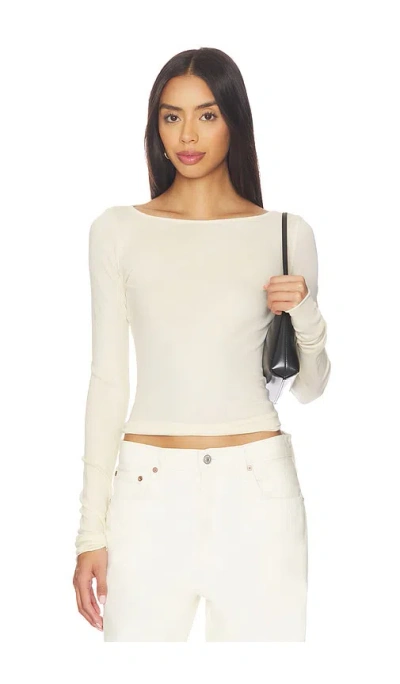 Cotton Citizen X Revolve Marbella Boat Neck Shirt In White