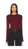 Cotton Citizen X Revolve Verona Crew Shirt In Burgundy