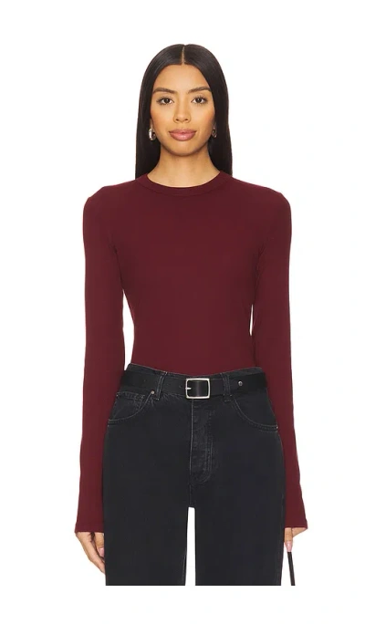Cotton Citizen X Revolve Verona Crew Shirt In Burgundy