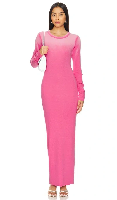 Cotton Citizen X Revolve Verona Crewneck Maxi Dress In Pink Cast