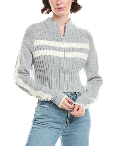 COTTON EMPORIUM COTTON EMPORIUM 1/2-ZIP SWEATER