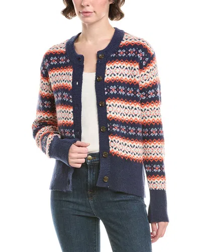 Cotton Emporium Cardigan In Blue