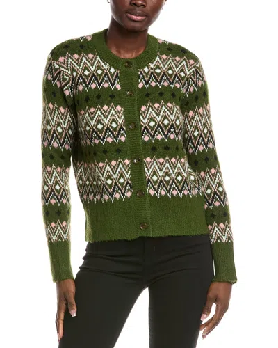 Cotton Emporium Cardigan In Green