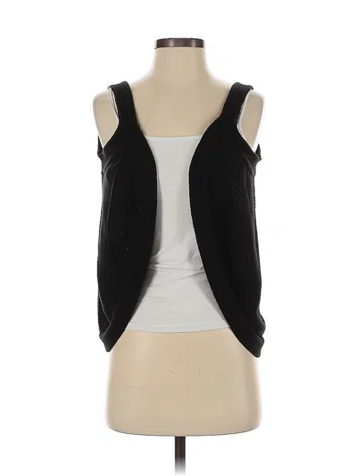 Pre-owned Cotton Emporium Cardigan Sweater In Black