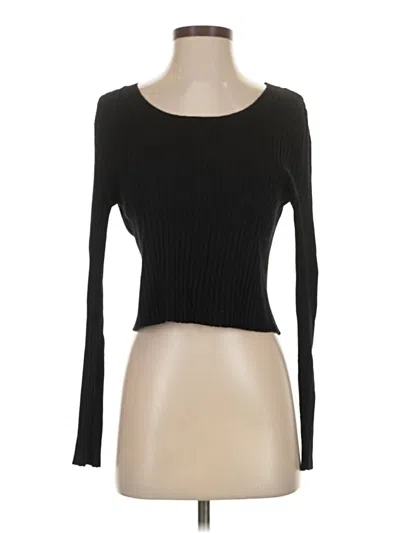 Pre-owned Cotton Emporium Cardigan Sweater In Black