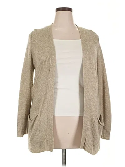 Pre-owned Cotton Emporium Cardigan Sweater In Brown