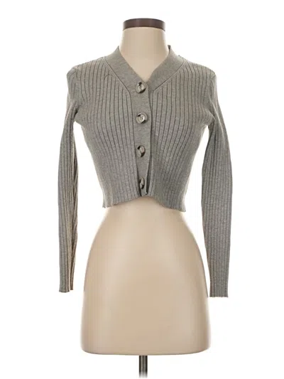 Pre-owned Cotton Emporium Cardigan Sweater In Gray