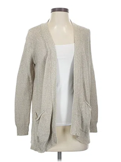 Pre-owned Cotton Emporium Cardigan Sweater In Tan
