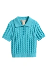 COTTON EMPORIUM COTTON EMPORIUM KIDS' CABLE POLO SWEATER