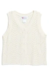 Cotton Emporium Kids' Knit Vest In Ivory