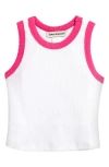 Cotton Emporium Kids' Rib Racerback Tank In White