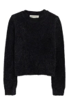 Cotton Emporium Kids' Sparkle Sweater In Black