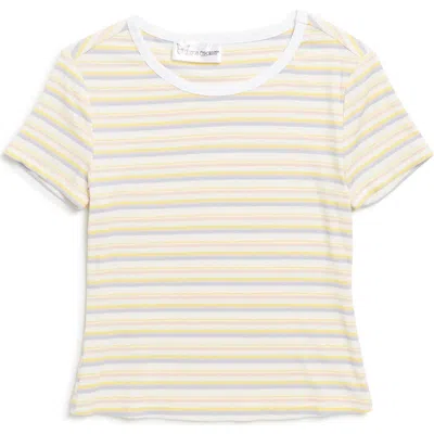 Cotton Emporium Kids' Stripe T-shirt In White Multi