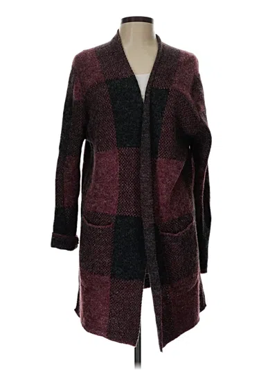 Pre-owned Cotton Emporium Kimono In Burgundy