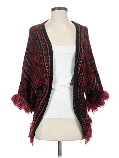 Pre-owned Cotton Emporium Kimono In Burgundy