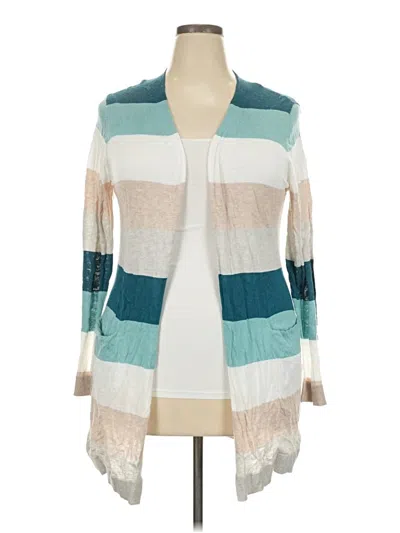 Pre-owned Cotton Emporium Kimono In Teal
