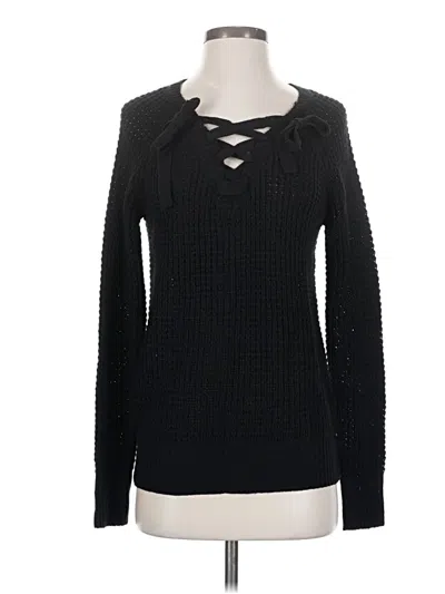 Pre-owned Cotton Emporium Pullover Sweater In Black