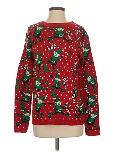 Pre-owned Cotton Emporium Pullover Sweater In Red