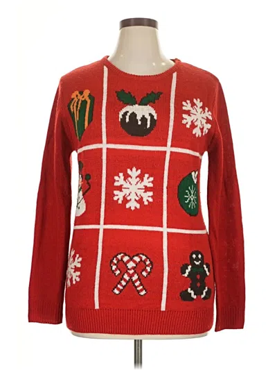 Pre-owned Cotton Emporium Pullover Sweater In Red