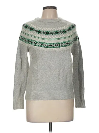 Pre-owned Cotton Emporium Pullover Sweater In Silver