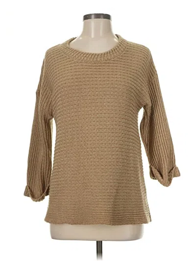 Pre-owned Cotton Emporium Pullover Sweater In Tan