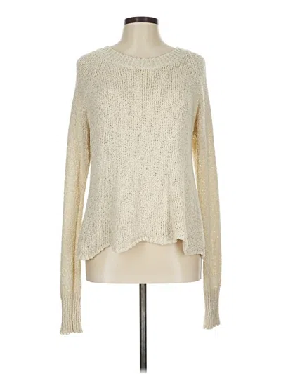 Pre-owned Cotton Emporium Pullover Sweater In White
