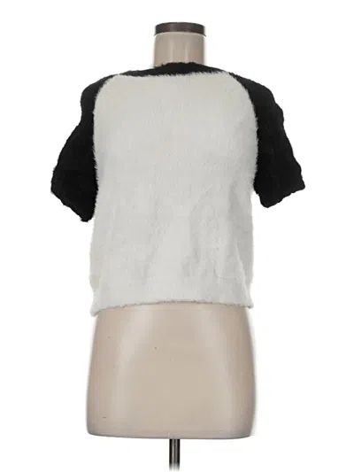 Pre-owned Cotton Emporium Short Sleeve Turtleneck In Silver
