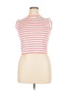 Cotton Emporium Sleeveless T-shirt In Pink